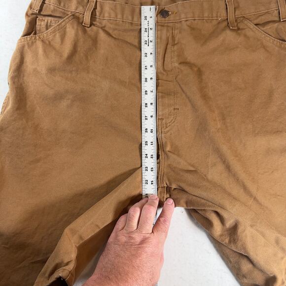 Dickies Canvas Carpenter Shorts Mens 42W Relaxed Fit Tough As Nails 100% Cotton - Picture 7 of 12